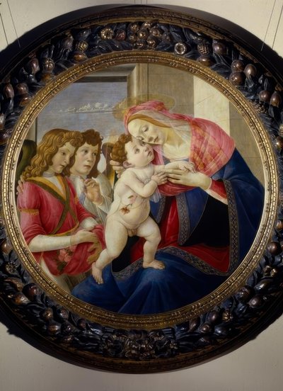 Mary with Child and Angels by Sandro Botticelli
